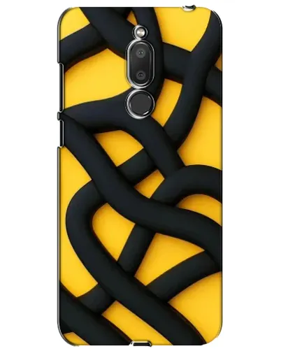 Чехол для Meizu M6T (Meilan 6T) с картинкой «Черное желтое переплетение» Чехол для Meizu M6T (Meilan 6T) с картинкой «Черное желтое переплетение»