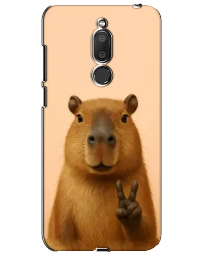 Чехол для Meizu M6T (Meilan 6T) с картинкой «Капибара виктория»