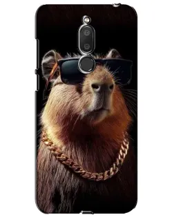 Чохол для Meizu M6T (Meilan 6T) з картинкою «Капібара золотий ланцюг»