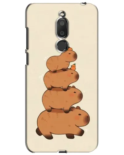 Чехол для Meizu M6T (Meilan 6T) с картинкой «Башня из капибар»