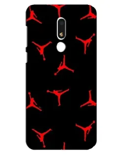 Чохол для Meizu M8 Lite з картинкою «Jordan Red Pattern»