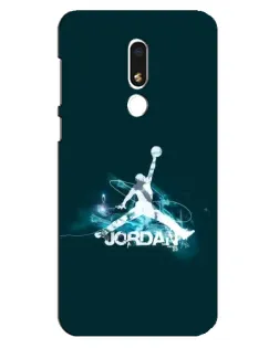 Чохол для Meizu M8 Lite з картинкою «Jordan Blue Fire»