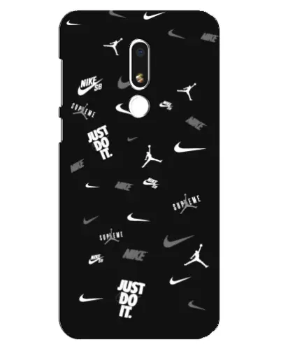 Чохол для Meizu M8 Lite з картинкою «Nike Black Pattern» Чохол для Meizu M8 Lite з картинкою «Nike Black Pattern»