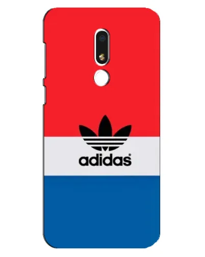 Чехол для Meizu M8 Lite с картинкой «Ретро блоки Adidas»