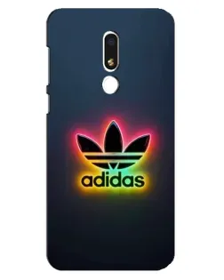 Чехол для Meizu M8 Lite с картинкой «Неоновый Adidas»