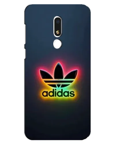 Чехол для Meizu M8 Lite с картинкой «Неоновый Adidas»