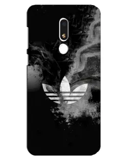 Чехол для Meizu M8 Lite с картинкой «Абстрактный дым Adidas»
