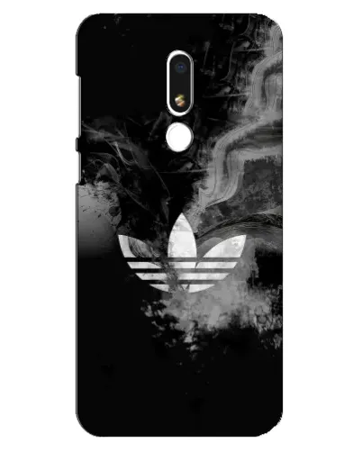 Чехол для Meizu M8 Lite с картинкой «Абстрактный дым Adidas»