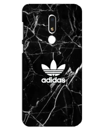 Чехол для Meizu M8 Lite с картинкой «Белый мрамор Adidas»