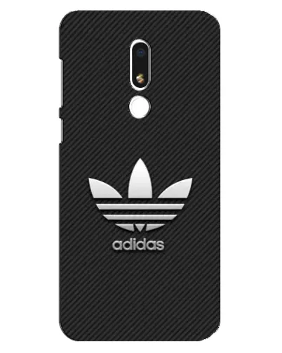 Чехол для Meizu M8 Lite с картинкой «Adidas Карбоновая текстура»