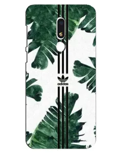 Чехол для Meizu M8 Lite с картинкой «Пальмовые листья адидас»