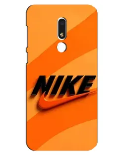 Чехол для Meizu M8 Lite с картинкой «Оранжевый драйв Nike»