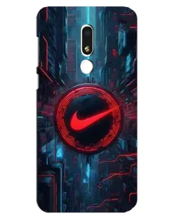 Чехол для Meizu M8 Lite с картинкой «Техногенный стиль Nike»