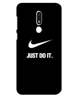 Чехол для Meizu M8 Lite с картинкой «Классический принт Nike»