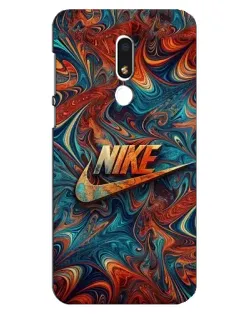 Чехол для Meizu M8 Lite с картинкой «Nike в абстракции»