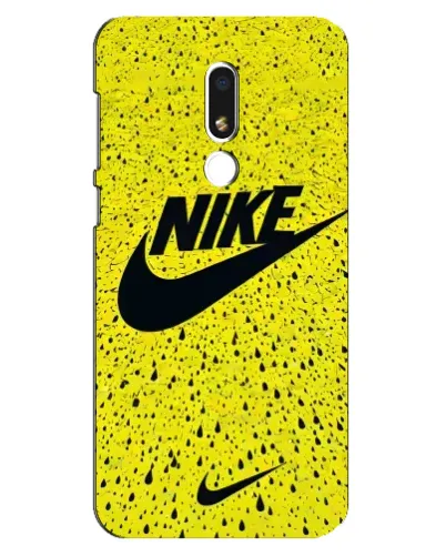 Чехол для Meizu M8 Lite с картинкой «Желтый текстурный Nike» Чехол для Meizu M8 Lite с картинкой «Желтый текстурный Nike»