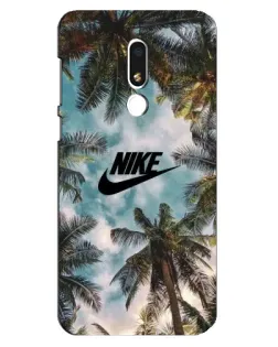 Чехол для Meizu M8 Lite с картинкой «Тропический принт Nike»