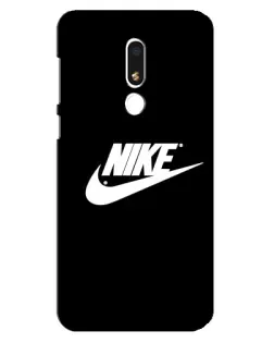 Чехол для Meizu M8 Lite с картинкой «Мазки краски Nike»