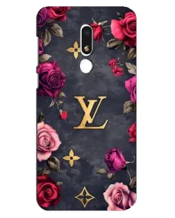 Чехол для Meizu M8 Lite с картинкой «Цветочный Louis Vuitton»