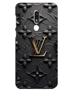 Чехол для Meizu M8 Lite с картинкой «Кожаная текстура LV»