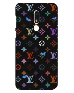Чехол для Meizu M8 Lite с картинкой «Цветная монограмма LV»