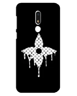Чехол для Meizu M8 Lite с картинкой «Цветочная монограмма»