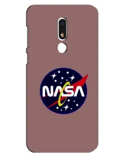 Чехол для Meizu M8 Lite с картинкой «NASA — ретро космос»
