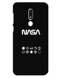 Чехол для Meizu M8 Lite с картинкой «NASA — технический принт»