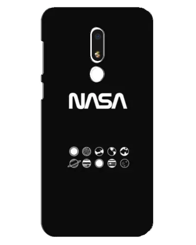 Чехол для Meizu M8 Lite с картинкой «NASA — технический принт»
