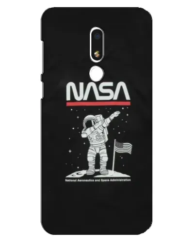 Чехол для Meizu M8 Lite с картинкой «NASA — шагаем по Луне»