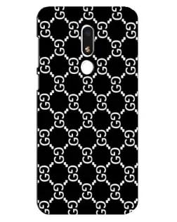Чехол для Meizu M8 Lite с картинкой «Gucci — сетчатый паттерн»