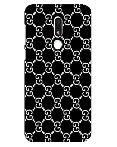 Чехол для Meizu M8 Lite с картинкой «Gucci — сетчатый паттерн»