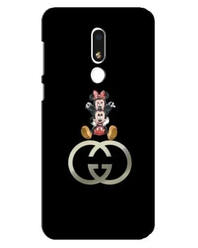 Чехол для Meizu M8 Lite с картинкой «Минни Маус на лого»