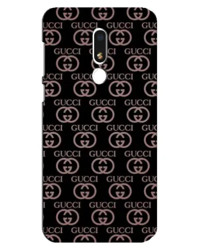 Чехол для Meizu M8 Lite с картинкой «Классическая монограмма Gucci»