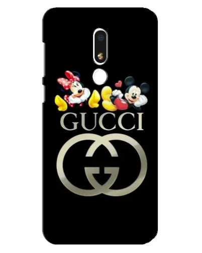 Чехол для Meizu M8 Lite с картинкой «Gucci — герои Disney»