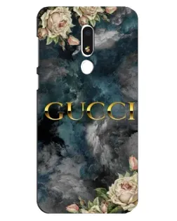 Чехол для Meizu M8 Lite с картинкой «Абстрактные цветы Gucci»