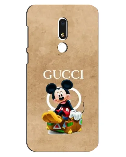 Чехол для Meizu M8 Lite с картинкой «Микки Маус Gucci — крафт»