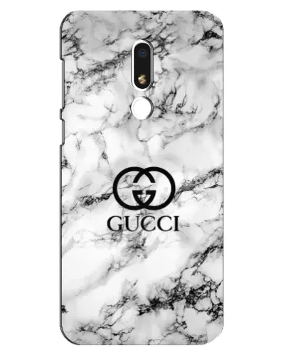 Чехол для Meizu M8 Lite с картинкой «Gucci — мраморный шик»