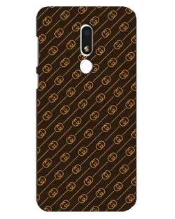 Чехол для Meizu M8 Lite с картинкой «Gucci — золотые диагонали»