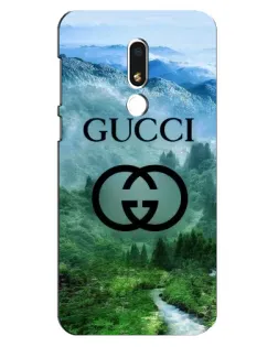 Чехол для Meizu M8 Lite с картинкой «Gucci — горный пейзаж»
