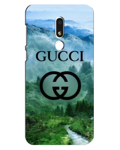 Чехол для Meizu M8 Lite с картинкой «Gucci — горный пейзаж»