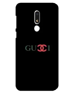 Чехол для Meizu M8 Lite с картинкой «Gucci — красный градиент»
