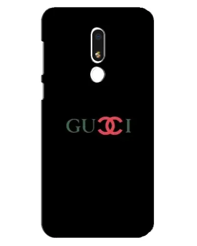 Чехол для Meizu M8 Lite с картинкой «Gucci — красный градиент»
