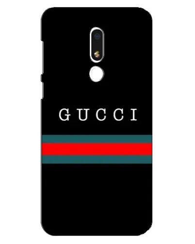 Чехол для Meizu M8 Lite с картинкой «Gucci — красный пояс»