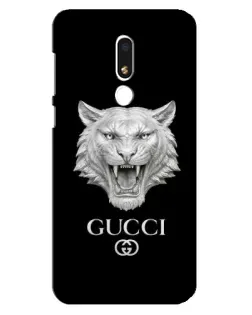 Чохол для Meizu M8 Lite з картинкою «Gucci — срібний лев» Чохол для Meizu M8 Lite з картинкою «Gucci — срібний лев»