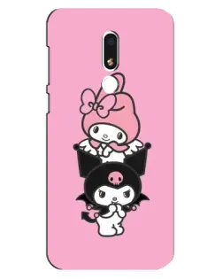 Чехол для Meizu M8 Lite с картинкой «My Melody и Kuromi» Чехол для Meizu M8 Lite с картинкой «My Melody и Kuromi»