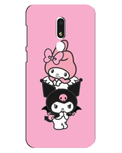 Чехол для Meizu M8 Lite с картинкой «My Melody и Kuromi»