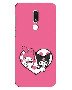 Чехол для Meizu M8 Lite с картинкой «Kuromi и My Melody» Чехол для Meizu M8 Lite с картинкой «Kuromi и My Melody»