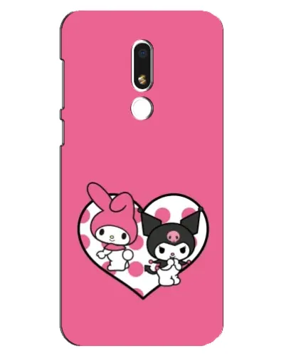 Чехол для Meizu M8 Lite с картинкой «Kuromi и My Melody»