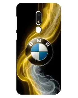 Чехол для Meizu M8 Lite с картинкой «Золотистый дым BMW»